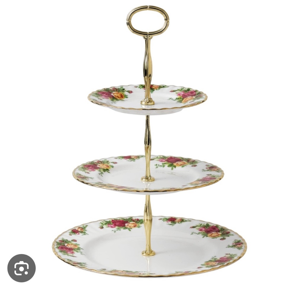 Royal Albert country Rose 3 tier cake stand